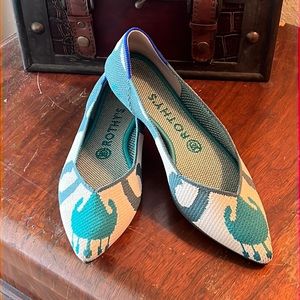 ROTHY’S Moroccan Green The Point - Size 7.5